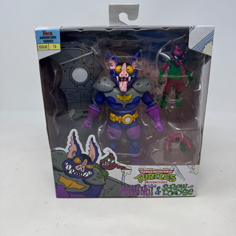NECA TMNT Adventures Wingnut and Screwloose Action Figure Issue 13 New